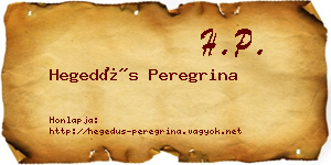 Hegedűs Peregrina névjegykártya